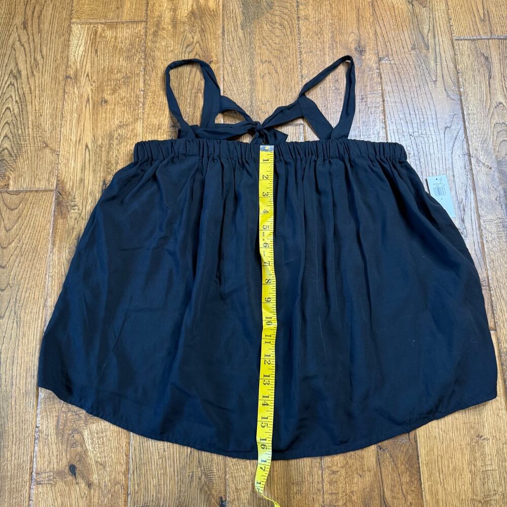 Lot of 2 Old Navy Sz S Black Yellow Floral Boho Tie-Back Cami Swing Blouse NWT - Picture 3 of 9